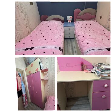 sobsan fasad boyalari qiymeti: 2 односпальные кровати, Шкаф, Комод, 2 тумбы, Б/у