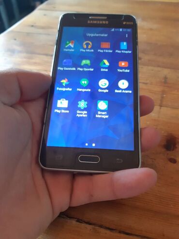optimal samsung telefonlar: Samsung Galaxy Grand | 8 GB | rəng - Boz | Düyməli
