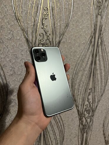 iphone 11pro qiymeti: IPhone 11 Pro, 64 GB, Matte Midnight Green, Zəmanət, Simsiz şarj, Face ID