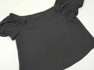 bluzki welurowa czarne: Blouse, New Look, S (EU 36), condition - Good
