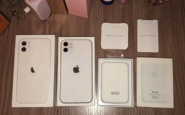 Apple iPhone: IPhone 11, 64 GB, Ağ, Simsiz şarj, Sənədlərlə