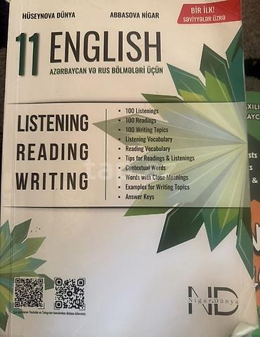 English 11 Nigar&Dünya listening, reading, writing satılır at lalafo.az — 1 English 11 Nigar&Dünya listening, reading, writing satılır — 1