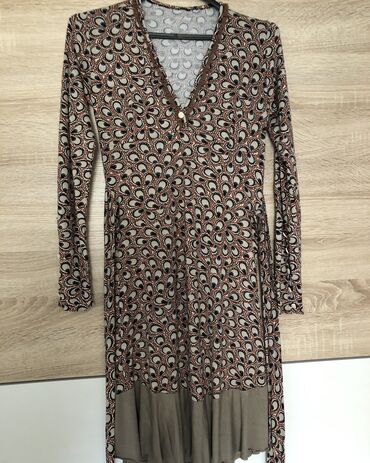 haljine ps 2023: S (EU 36), color - Brown, Other style, Long sleeves