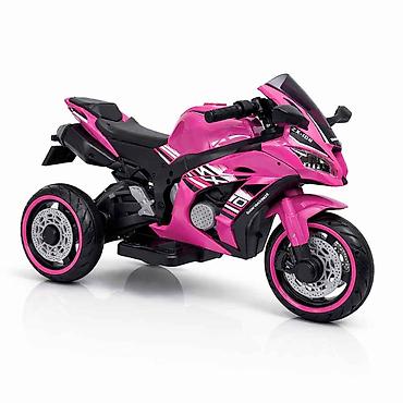 kadica: Motor NINJA 2.0 Roze – Veliki dečiji motor na akumulator na 3 točka — 1