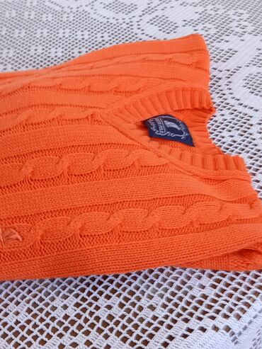 gant dzemperi: Sweater, XL (EU 54), color - Orange, Cotton at lalafo.rs gant dzemperi: Sweater, XL (EU 54), color - Orange, Cotton