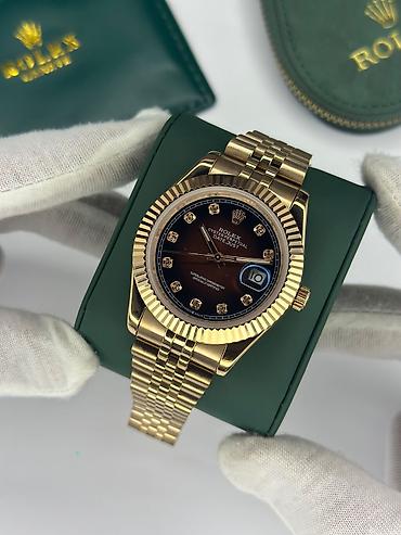 almazın qiyməti: Yeni, Qol saatı, Rolex, rəng - Qızılı — 3