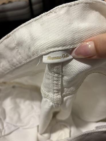 massımo: Şalvar, Massimo Dutti, rəng - Ağ — 2