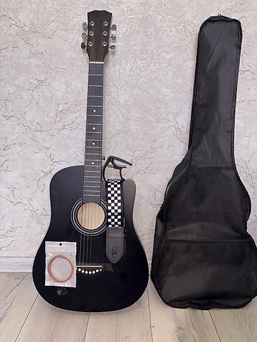 gitara usaq ucun: Akkustik gitara dəsti – 40” Dreadnought korpus, mat qara rəng. - 6 — 3