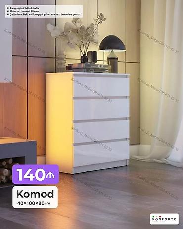 Komod – 40×100×80 sm - Material: 18 mm laminat - Rəng seçimi lalafo.az -da Komod – 40×100×80 sm - Material: 18 mm laminat - Rəng seçimi