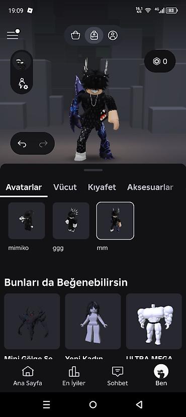Şəxsi əşyalar: Tezili satılır whatsapp dan elaqe saxlayın gözel hesabdı 20k robux — 7