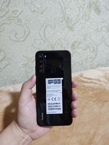 Уюлдук телефондор: Xiaomi, Redmi Note 8, Колдонулган, 128 ГБ, түсү - Кара, 2 SIM