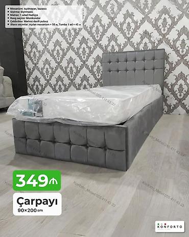 turhan matras: Çarpayı – 90×200 sm - Model: Açılmayan, bazasız mexanizm - Parça — 1
