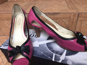 летняя женская обувь: Туфли 38, цвет - Розовый