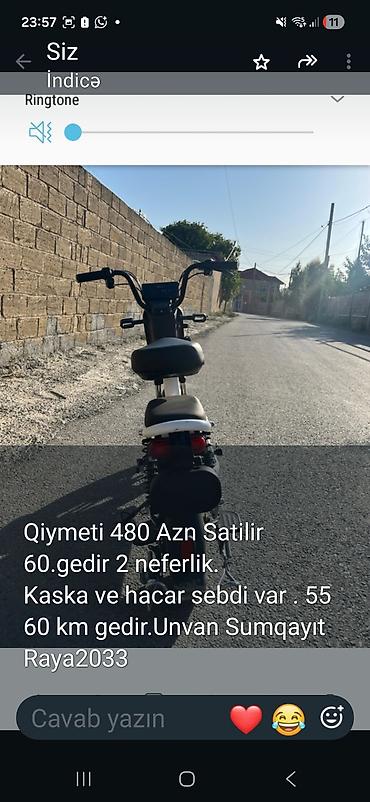 skuter aksesuarları: Elektrik skuteri/siklet tipli velosiped - 2 nəfərlik oturacaq - — 1