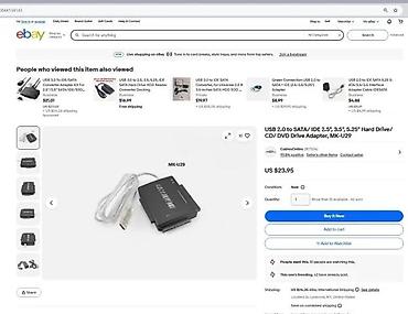Druga oprema za računare i laptopove: USB 2.0 na SATA/IDE adapter za 2.5", 3.5" HDD i 5.25" optičke drajvove — 2