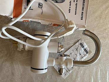 kran başlığı: Elektrikli kran və duş başlığı olan ani su qızdırıcı kran -1 defe — 2
