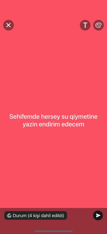 Digər: Kim neyi necye isteyir verirem eee