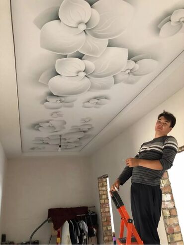 Натяжной потолок: Натяжной потолок Глянцевое, Матовое, 3D потолки Бесплатный замер, Гарантия, Монтаж — 2