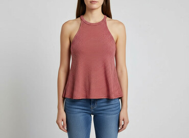 bluzki na drutach wzory: PULL&BEAR, Top damski, rozmiar M