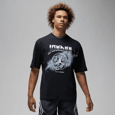 rock fan majica: Men's T-shirt Nike, L (EU 40), XL (EU 42), bоја - Crna