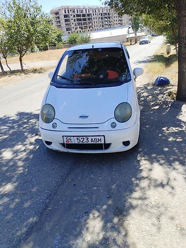 авто лейлек: Daewoo Matiz: 2002 г., 0.8 л, Кол менен иштөөчү, Бензин, Хетчбек — 1