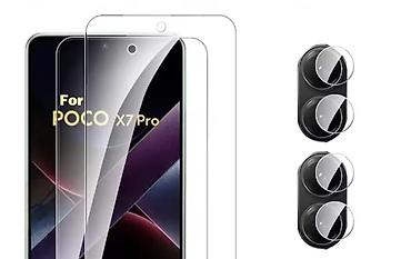 м тех 2: Защитный комплект для POCO X7 Pro: 1 стекла на экран с вырезом под — 1