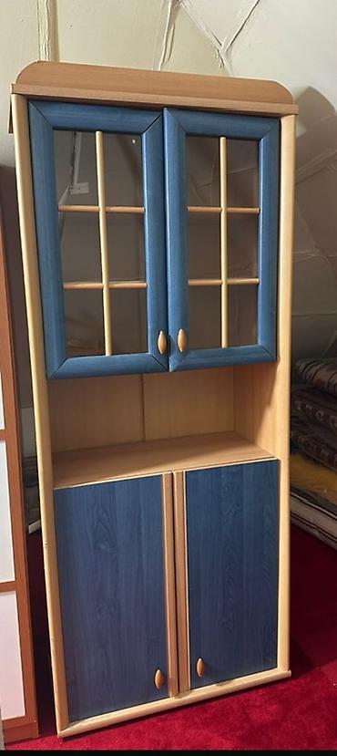 vitrin kuxna mebeli: Mətbəx/zal üçün çoxfunksiyalı vitrīn-dolab - Material: laminat/LDSP — 1
