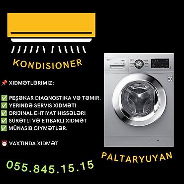 Paltaryuyan maşın təmiri: Təmir, Split kondisionerlər, Frion vurulması, Zəmanətlə — 1
