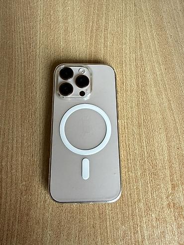 iphone 256 gb: IPhone 16 Pro, 128 GB, Desert Titanium, Barmaq izi, Simsiz şarj, Face ID — 2