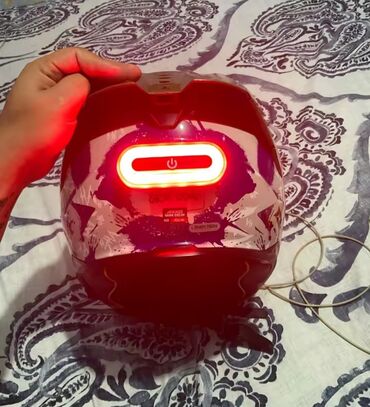 Moto dəbilqələr: Moto-velo təhlükəsizlik dəbilqə işığı Salam, Здравствуйте — 7