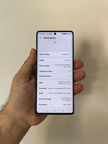 daljinski fox: Honor 70 dual sim sim free sa 8/1256 gb memorije. Dobro očuvan i — 5