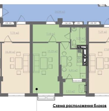 дом бишкек продаю: 1 комната, 39 м², Элитка, 8 этаж, ПСО (под самоотделку)