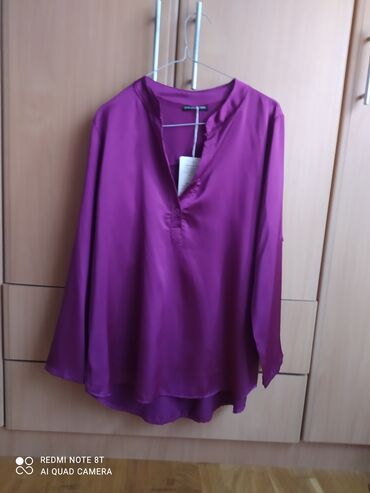 zara tunike 2022: Silk, Single-colored, color - Purple