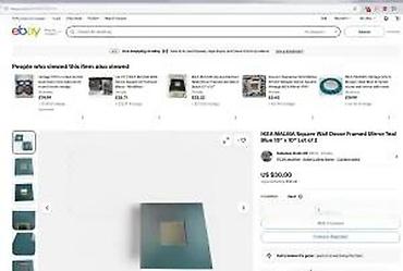 Ogledala: IKEA MALMA zidna ogledala – kvadratni dekorativni paneli - Model — 8