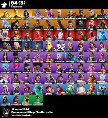 Kasalar: Bu, “Fortnite” video oyunundakı müxtəlif personaj dərilərini əks