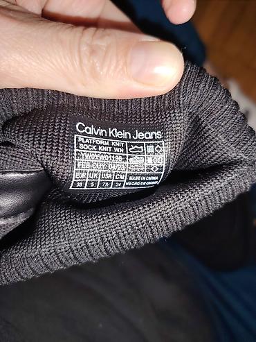 gleznjace 40: Calvin Klein Jeans ženske čizme na petu Ug 24cm - Model: sock boots sa — 6