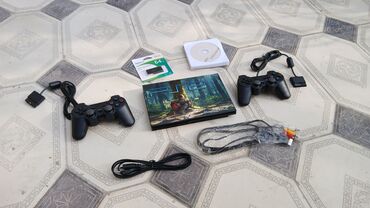 PS2 & PS1 (Sony PlayStation 2 & 1): Playstation 2 əla vəziyətdə Həm disklə işləyir həmdə flaşka ilə 9 ədəd — 2