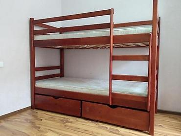 Продаю двухярусная кровать, яблоня, массив дерево, хорошего качество