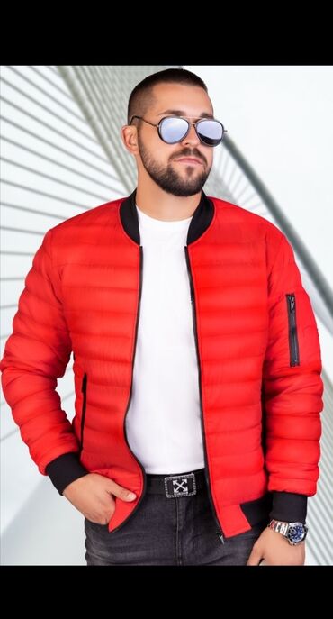 kožna jakna s: Jakna L (EU 40), bоја - Crvena