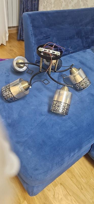 divar üçün işıq: Çılçıraq, 4 lampa, Metal — 2
