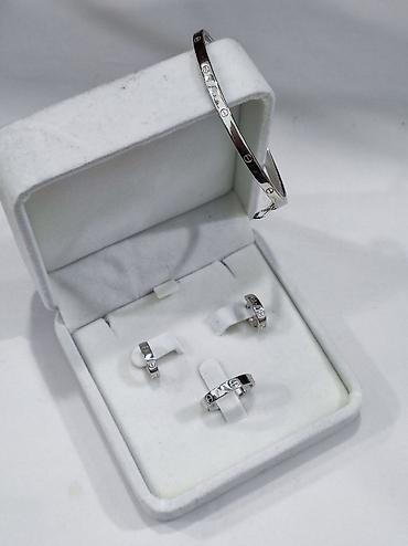 Серебряные наборы украшений: Серебряный Набор+ браслет Карьтие Дизайн Италия Серебро 925 пробы — 17