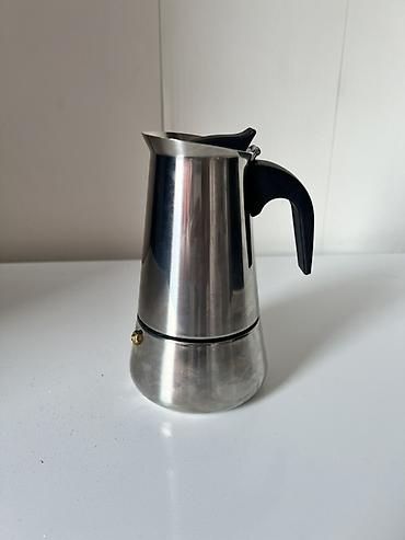 samavar tok: Yeni, rəng - Gümüşü, Qəhvədan, Qeyzer, Paslanmayan polad, 0,5 bucket volume l, İtaliya — 1