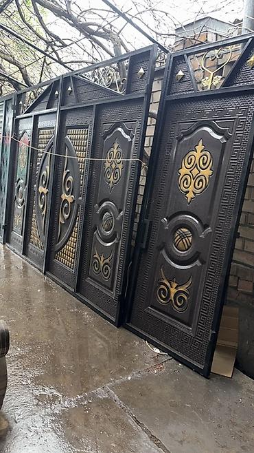 Распашные ворота: Металлические въездные ворота премиум‑класса - Материал: сталь с — 7