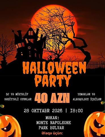 гирлянды баку: Halloween Party – bilet - Tarix və saat: 28 oktyabr 2026, 18:00 - — 1
