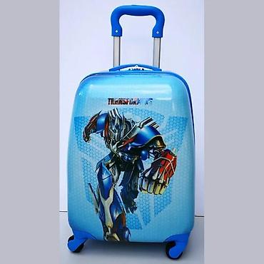 Putni koferi i torbe: Dečiji kofer u plavoj boji sa motivom Transformersa, idealan za — 1