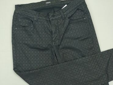 spodnie materiałowe damskie na gumce: Material trousers, L (EU 40), condition - Very good