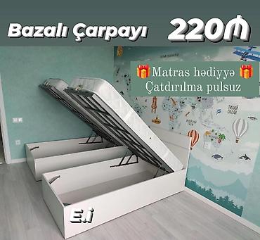 *Bazalı Çarpayı 220 AZN💥* ✔️Rəng seçimi var *🎁Matras hədiyyə* ✔️ lalafo.az -da *Bazalı Çarpayı 220 AZN💥* ✔️Rəng seçimi var *🎁Matras hədiyyə* ✔️