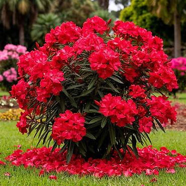 suni agac: Oleandr dekorativ həmişəyaşıl kollar. Oleandr (Nerium oleander) – — 4