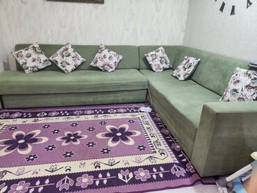 Угловой диван, Раскладной, Без подьемного механизма, Ткань, Нет доставки
