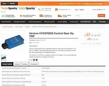 Ostali elektro materijali: Ventronic elektronski prigušnica/driver za MH/keramičke/HPS sijalice — 15